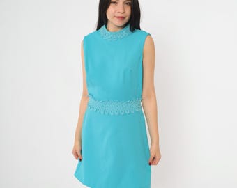 knee length dresses for ladies East Coast Lace Bust Midi Dress Aqua Blue Selfie Leslie