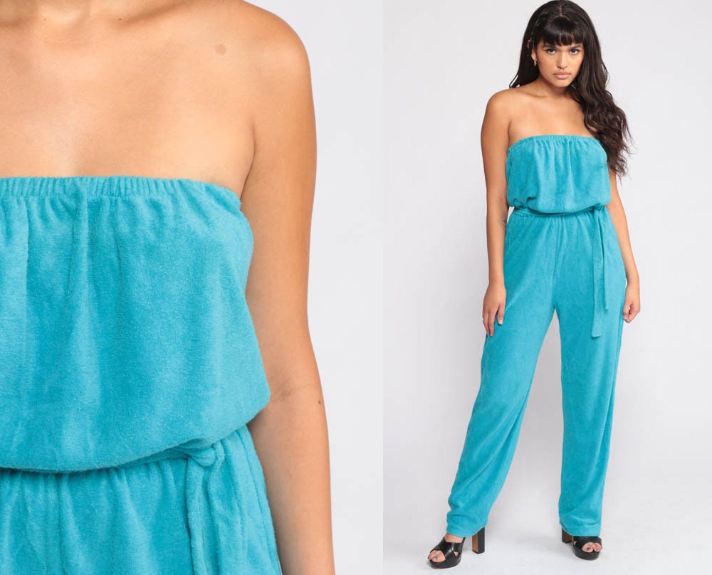 terry cloth jumpsuit 70s