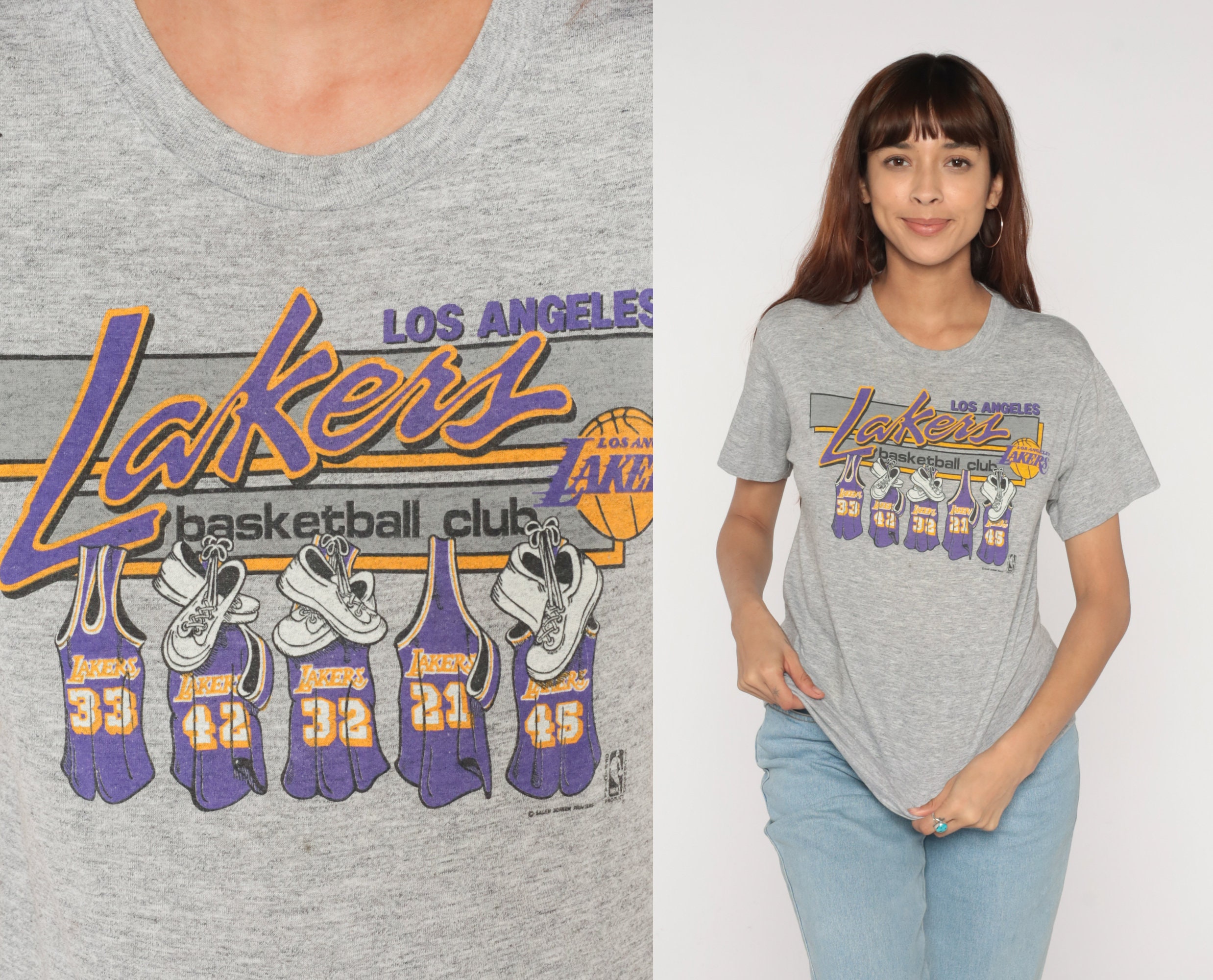 Vintage Los Angeles Lakers T-Shirt, NBA Los Angeles Lakers - Ink In Action