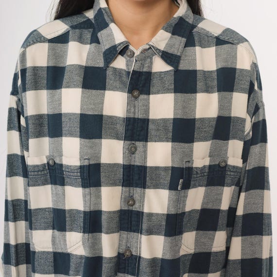 Chemise à carreaux femme - bleu - Kiabi