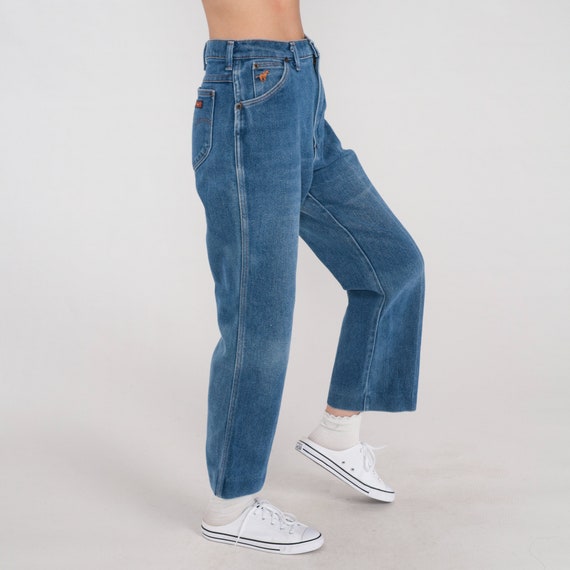 70s Flare Jeans Wrangler Bell Bottom Jeans High Waist… - Gem