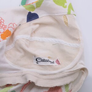 S/M | 1960s Catalina Floral Skirted Swimsuit