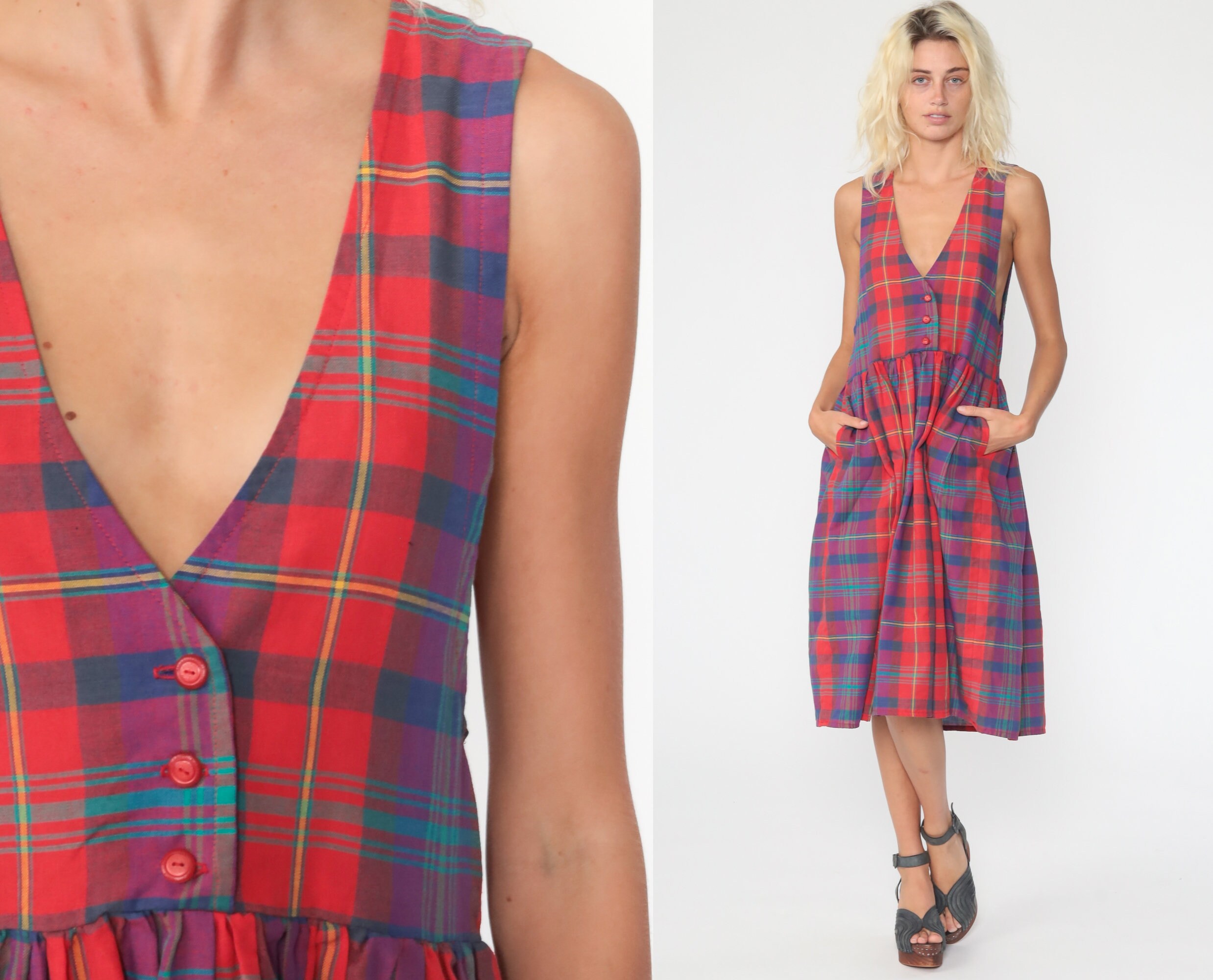 tartan pinafore dress school