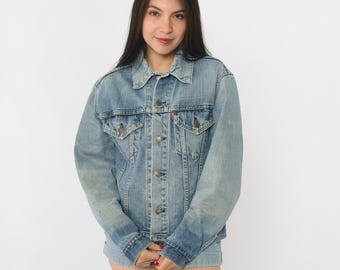 M 90s Silvertab Jean Jacket Cutoff Sleeveless Distressed Denim