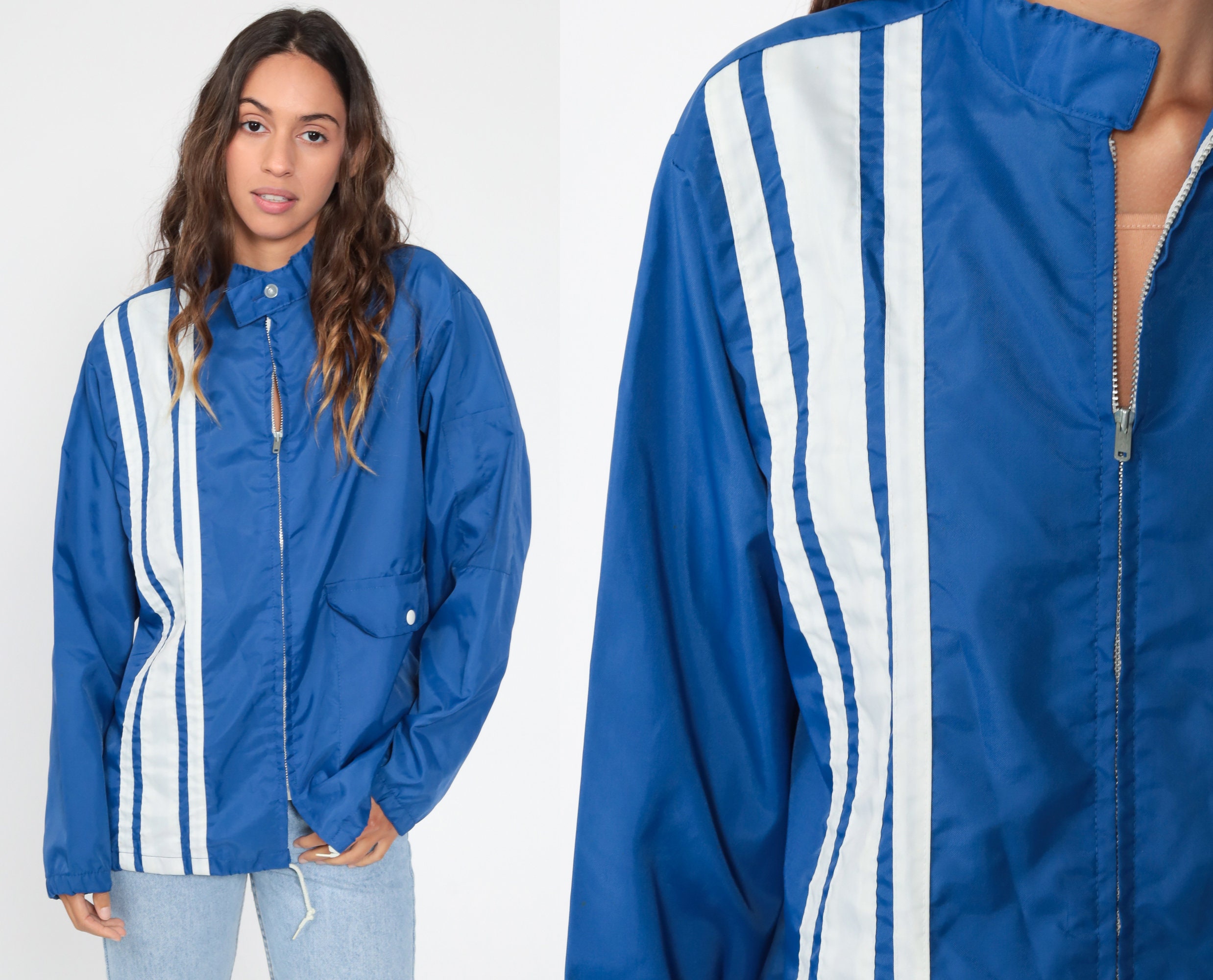 Blue Windbreaker Jacket 70s 11Alive 
