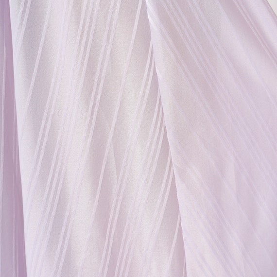 70s Prairie Dress Lavender Midi Lace Yoke Ruffle … - image 7