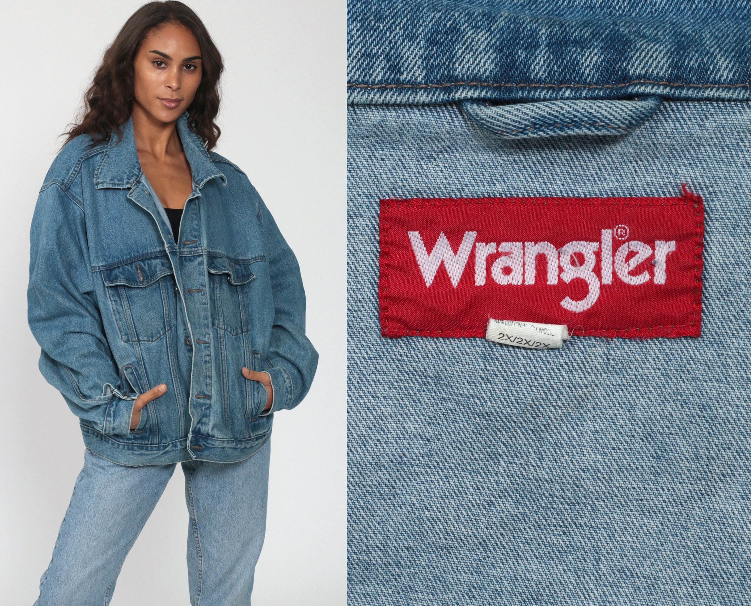 wrangler oversized denim jacket