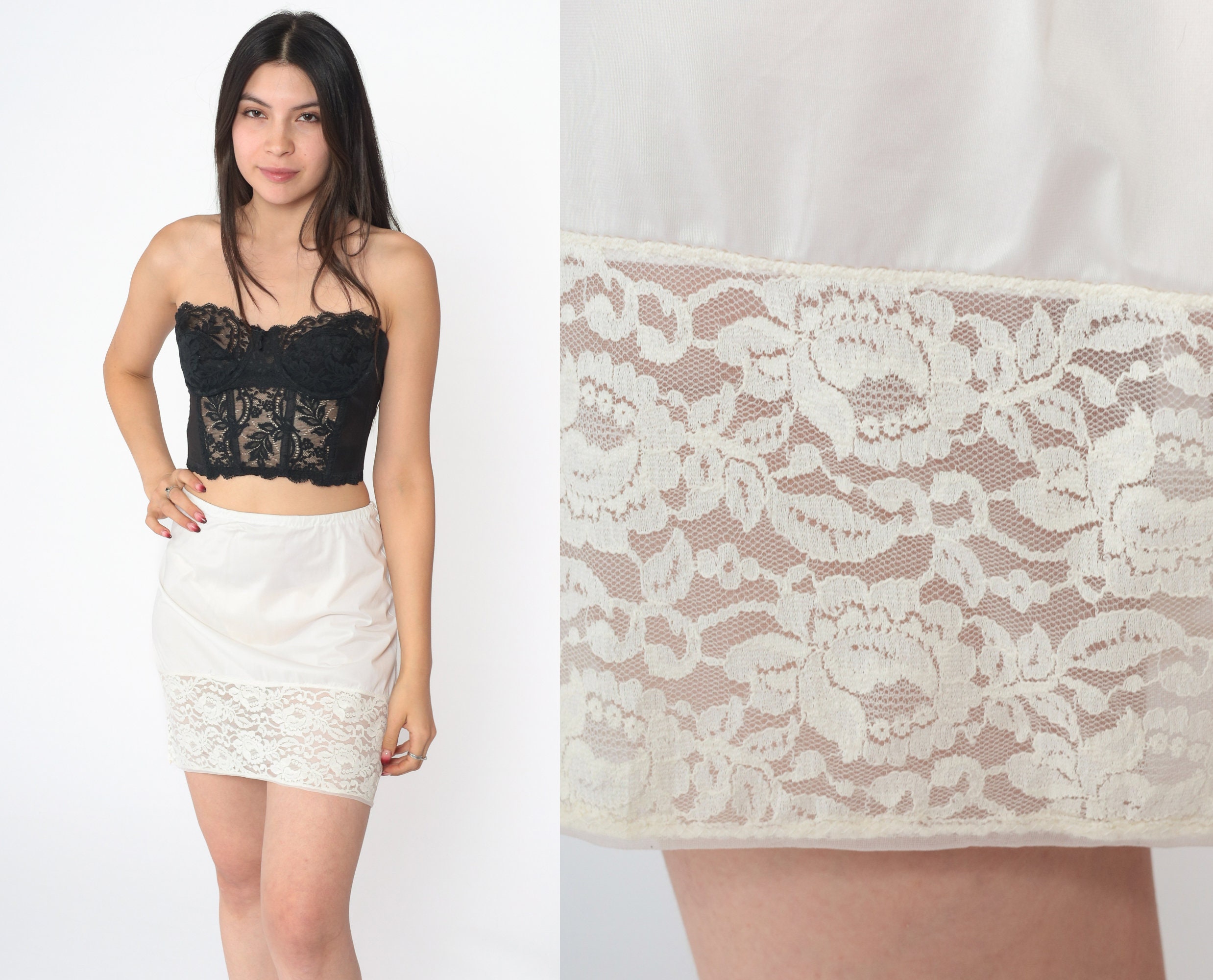 Half Slip Underskirt, White Mini Half Slip Skirt, White Mesh, Handmade,  Wedding Lingerie, Plus Size Panties, Handmade Panties 