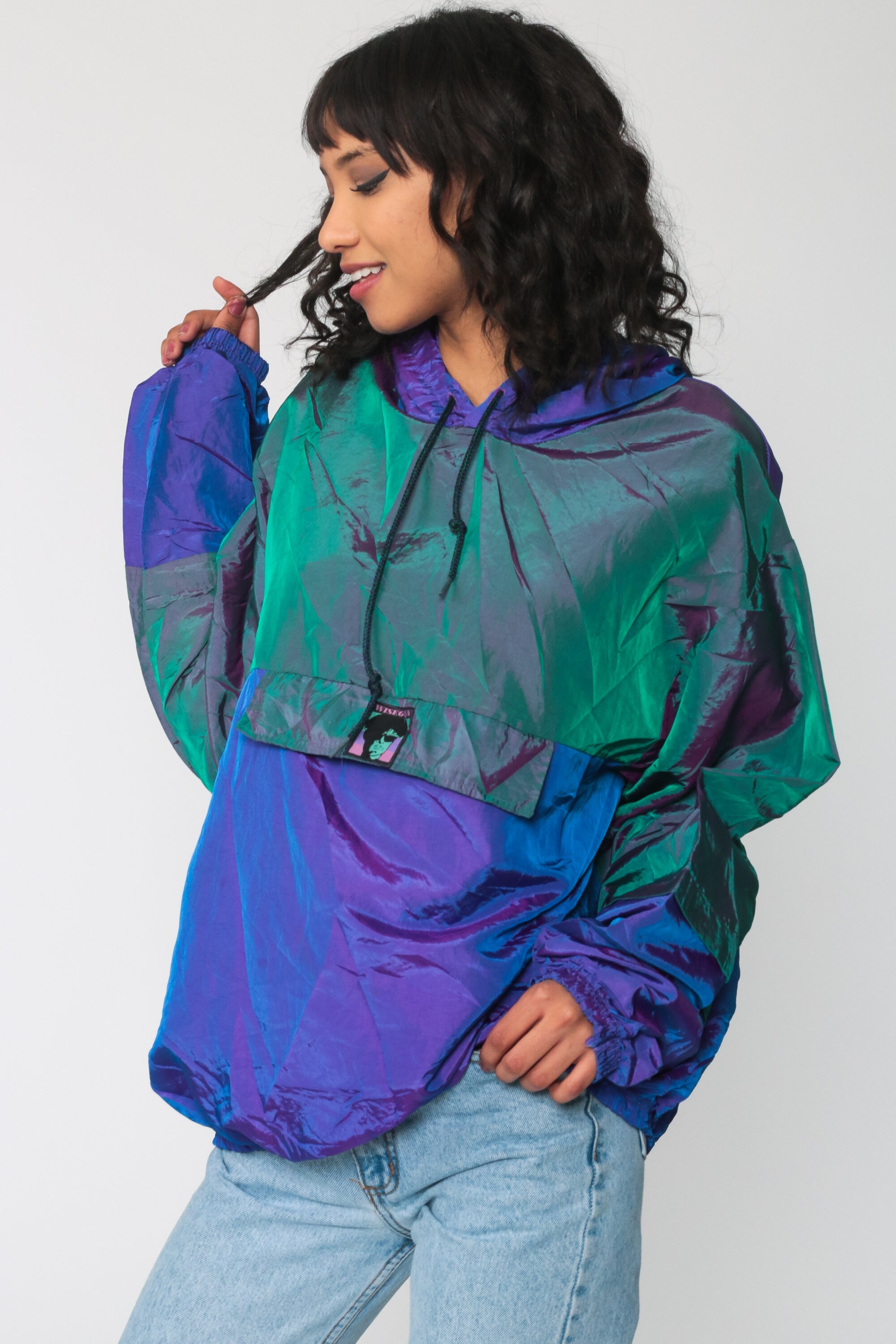 vintage windbreaker with hood