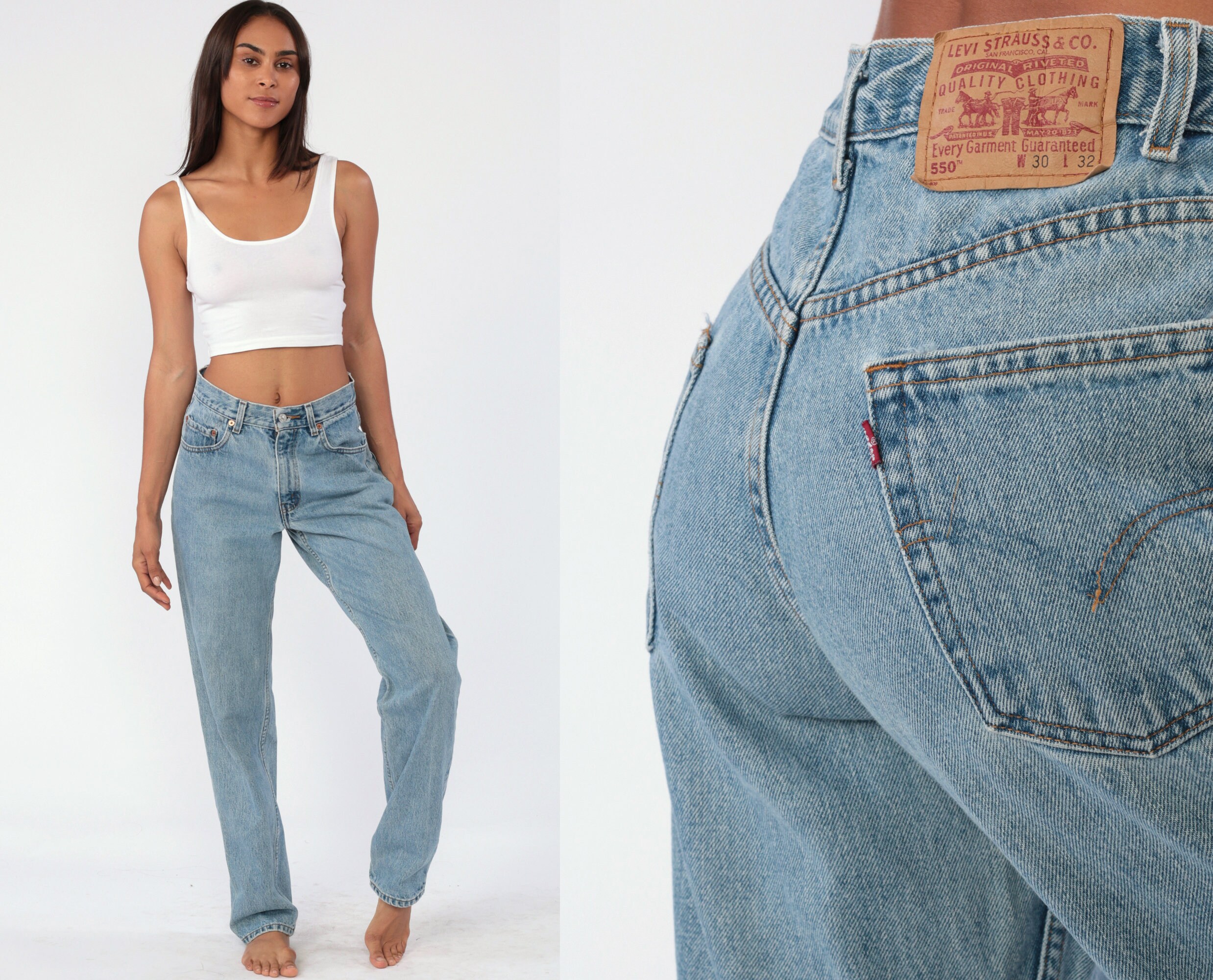 levis 550 high waisted jeans