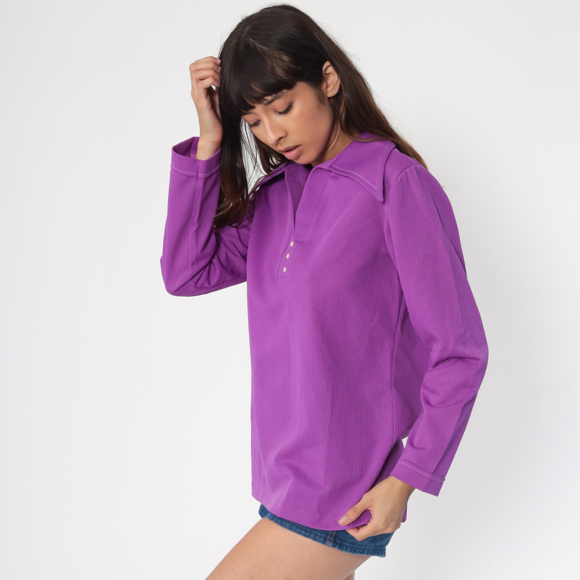 70's style collared shirts