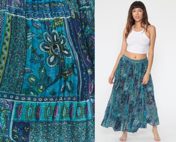 90s boho skirt