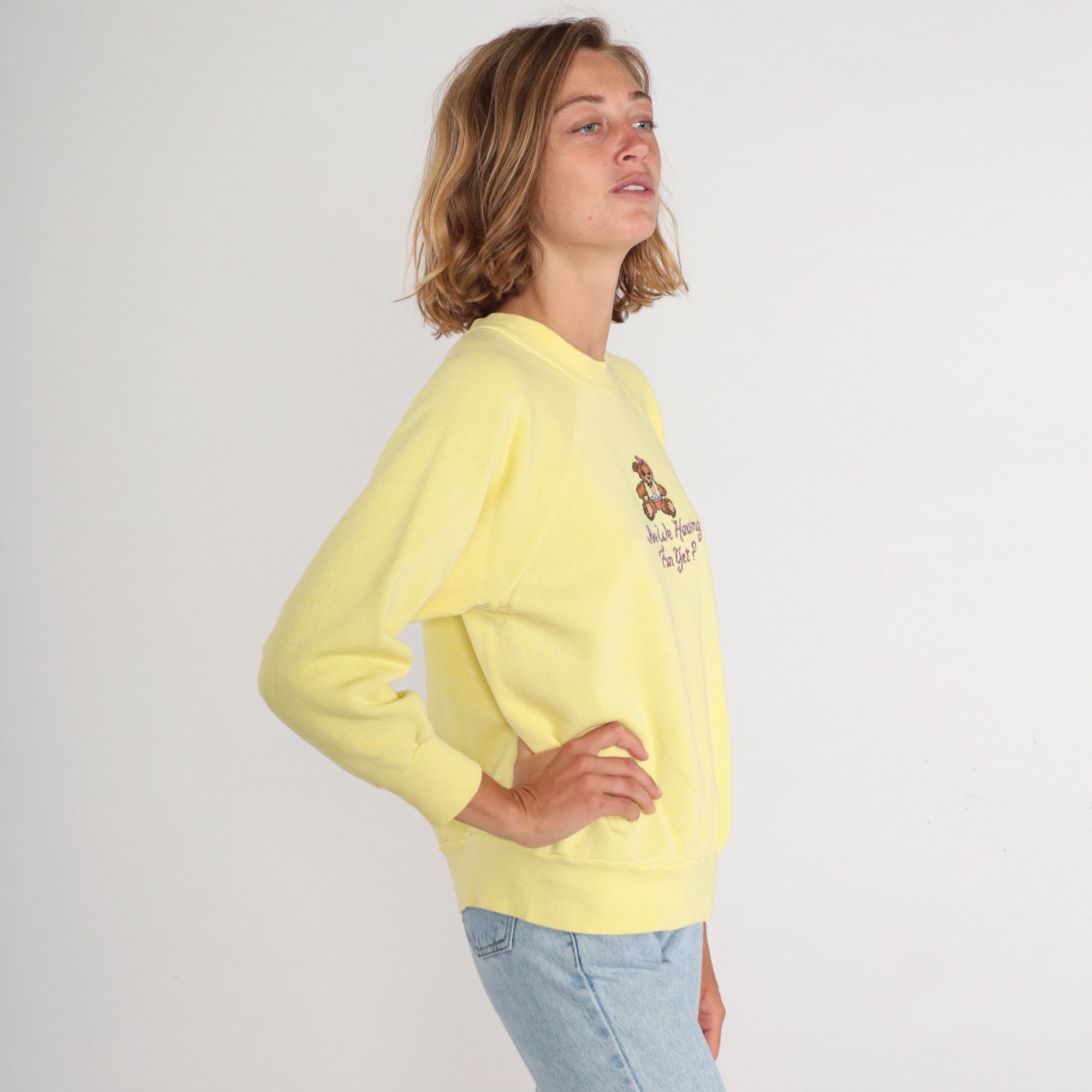 Lazy oaf yellow sweatshirt sale
