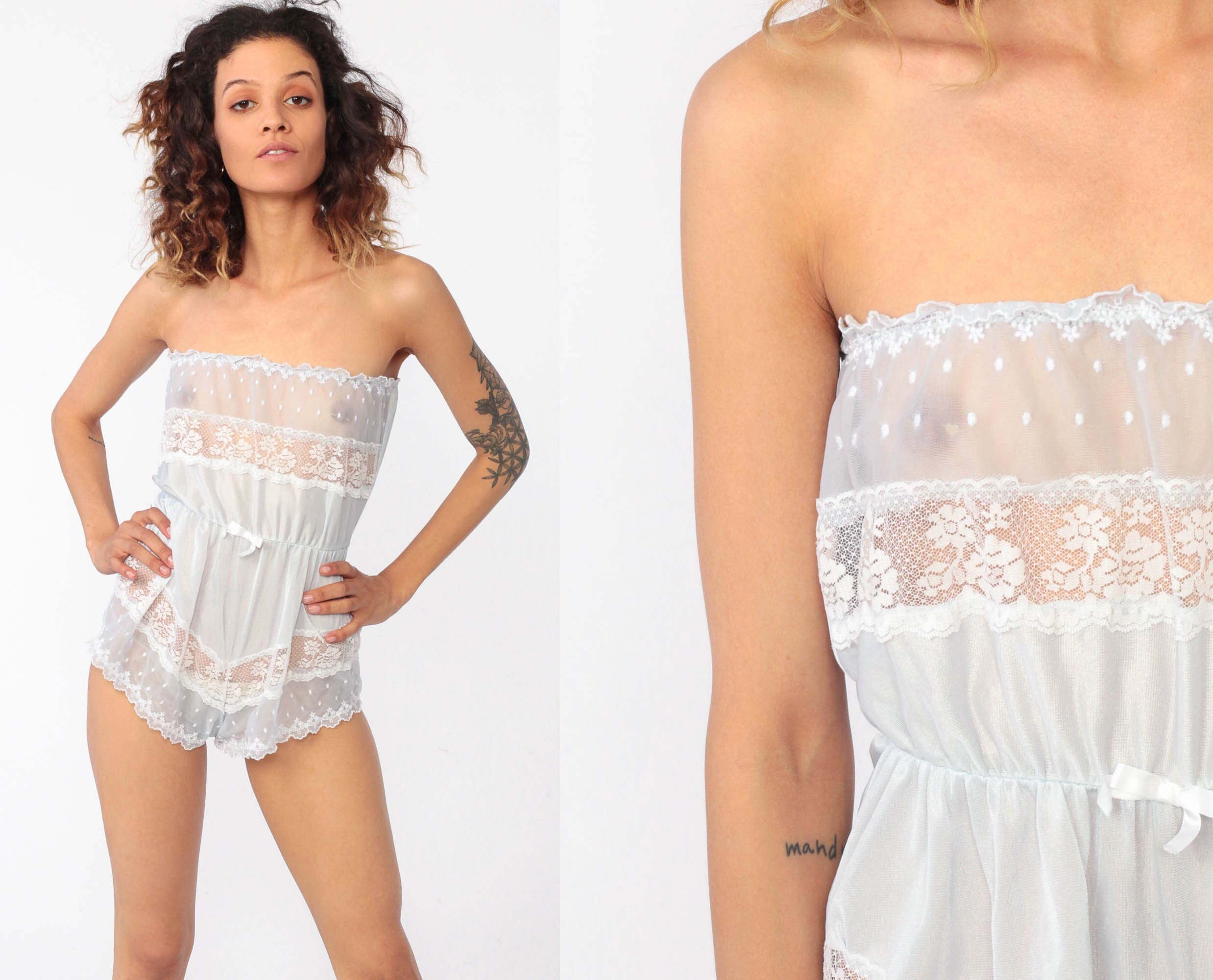 strapless teddy