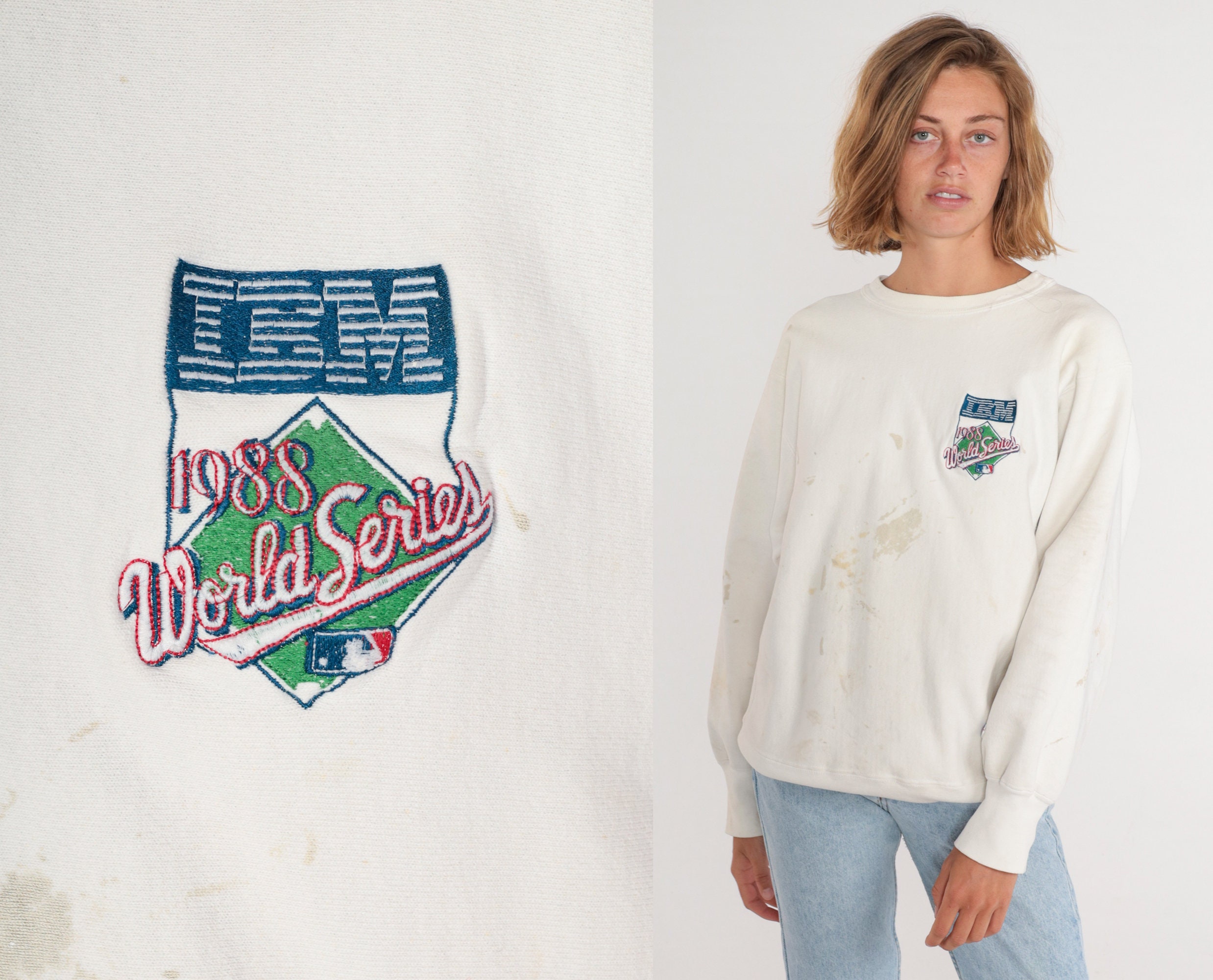 1988 LA Dodgers World Series Champions MLB Vintage Collectible T-Shirt YXL