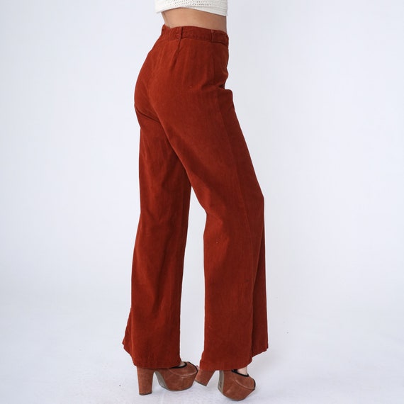 70s Bell Bottoms Brown Flared Pants Hippie Flares… - image 6