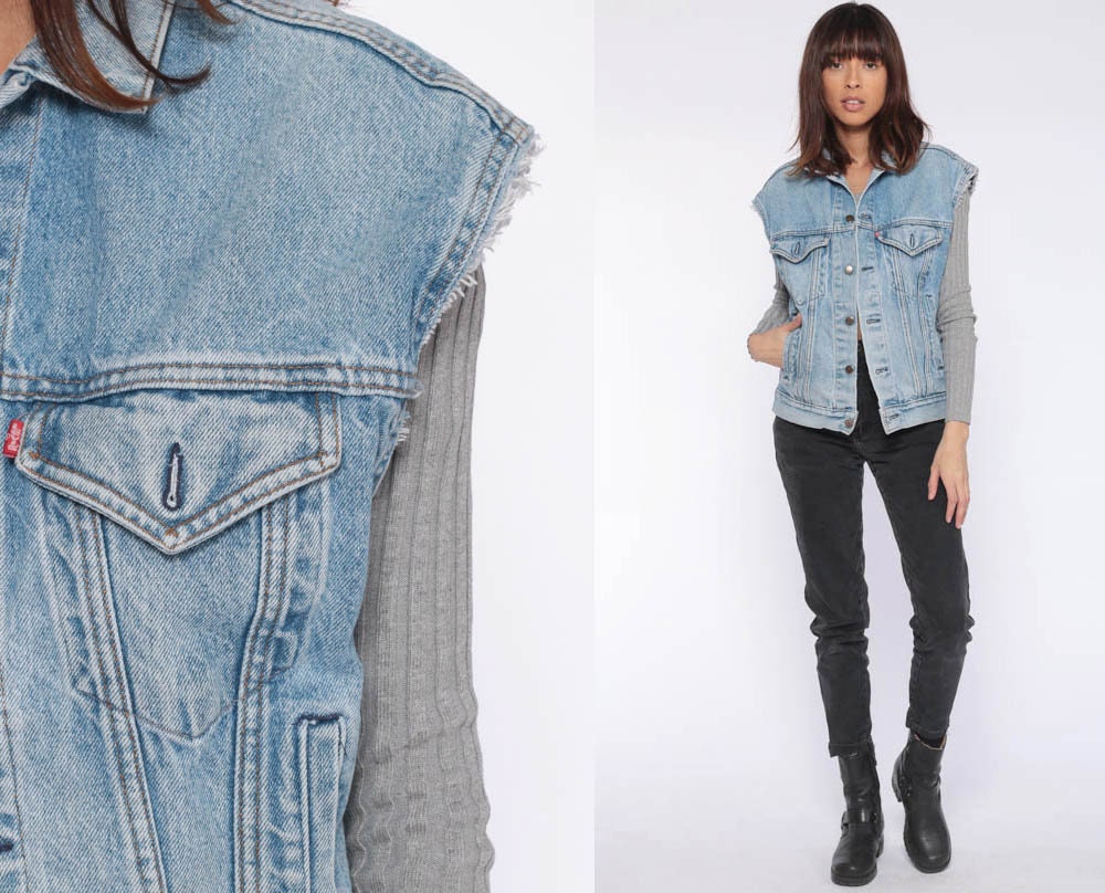 levi's sleeveless jacket