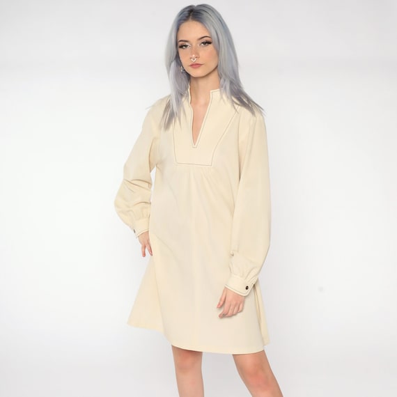 Round Neck Plain Polyester Shift Dresses Round Neck Plain Polyester Shift Dresses