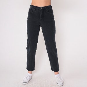 Gloria Vanderbilt Skinny Jeans -- 90s Black Tight Ankle Jeans High Waisted 1990s Denim Pants Slim Vintage Stretch Denim Small s