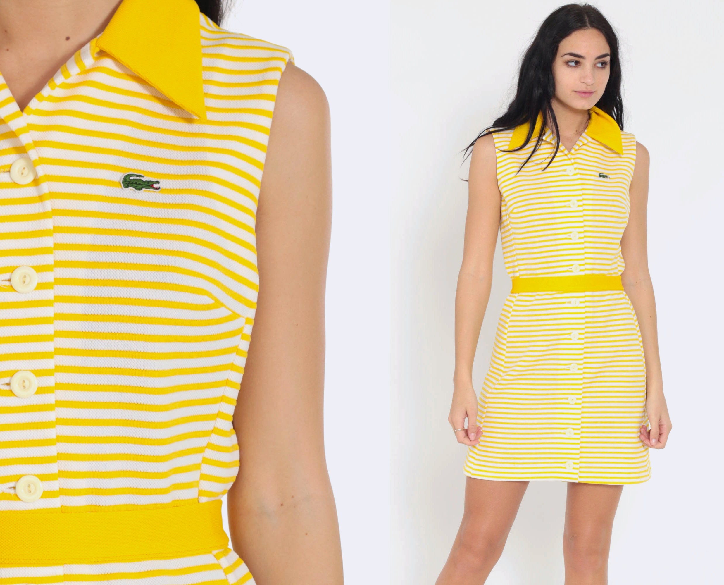 lacoste yellow dress