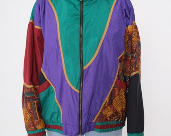 ジャケット・アウター bandemic jacket - purple/brown/green S Sun and Sin wool and silk bomber jacket – Shock and Awww