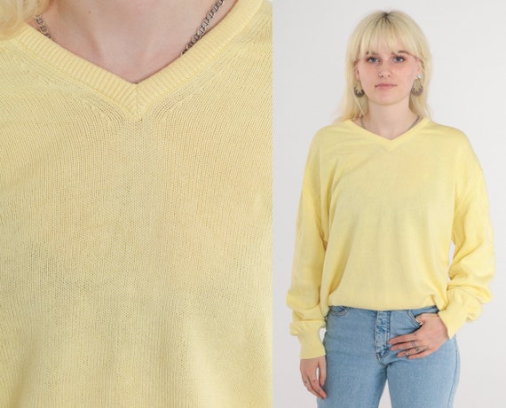 Pull jaune pastel hotsell