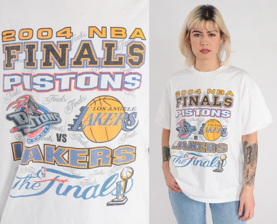 Vintage 00s Lakers NBA Finals Back To Back Champions Los Angles Basketball Team T Shirt