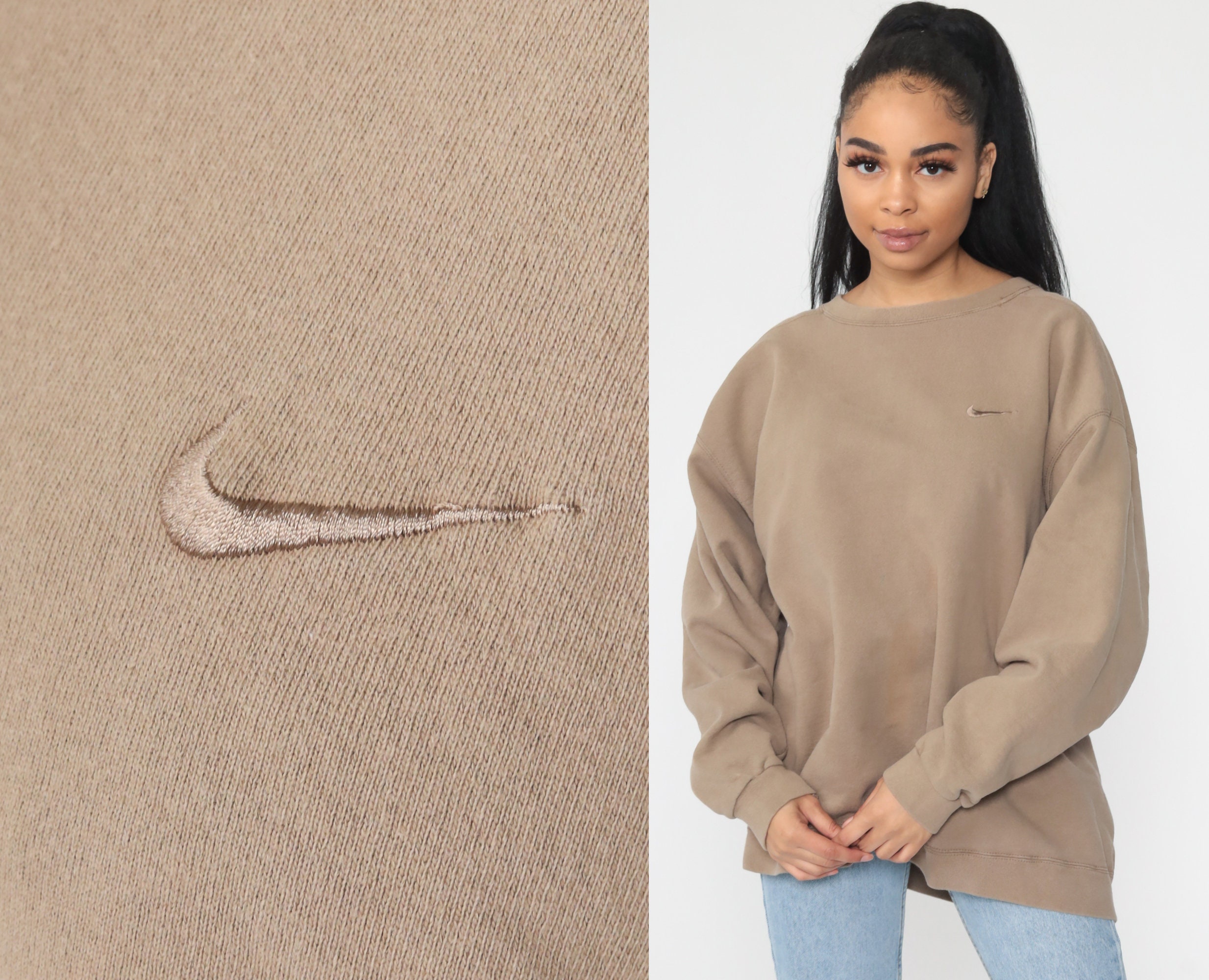 nike tan sweater