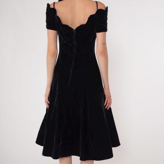 80’s Black Purple Sweater Dress main image 1
