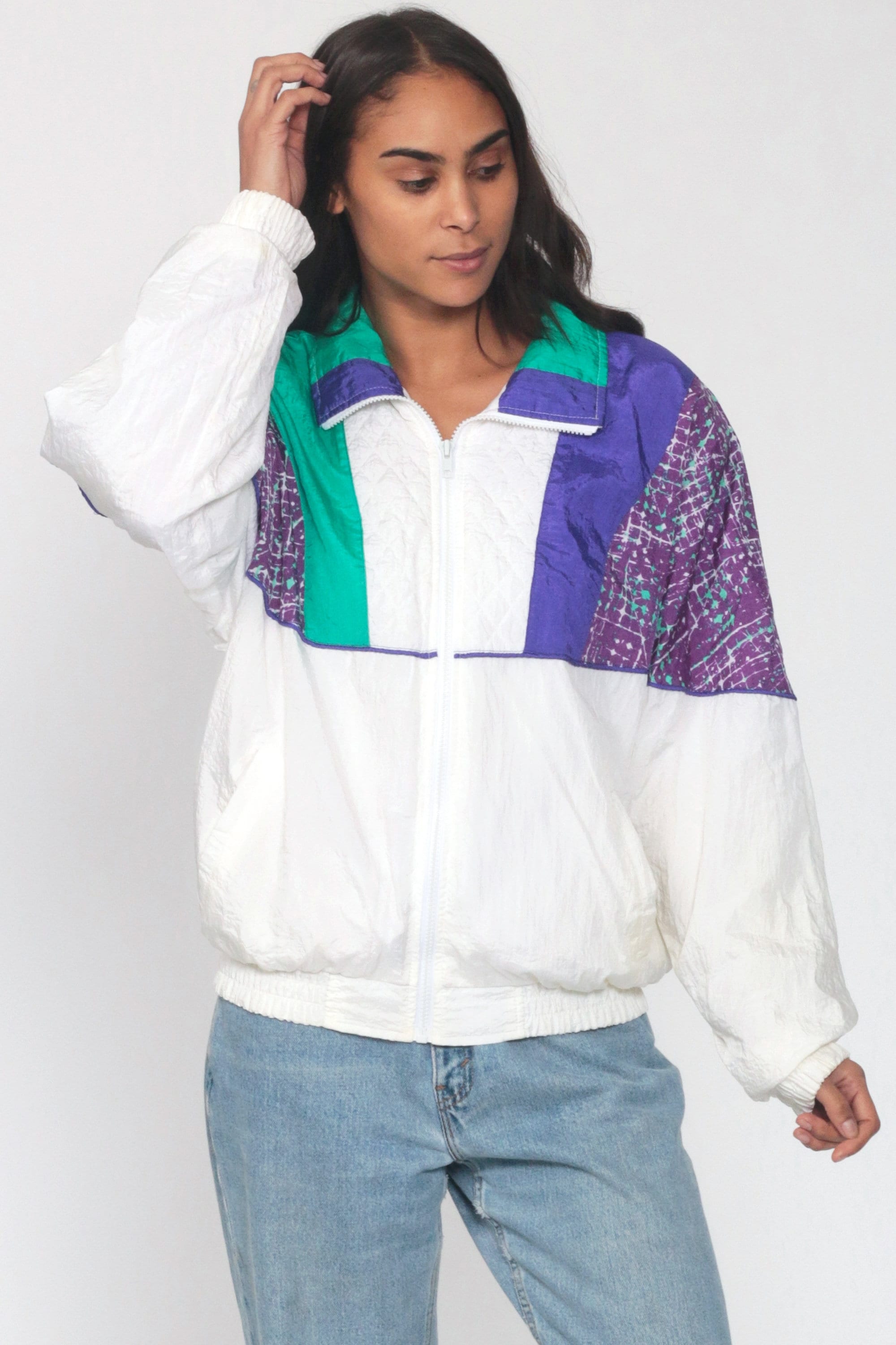 multicolor 90s jacket