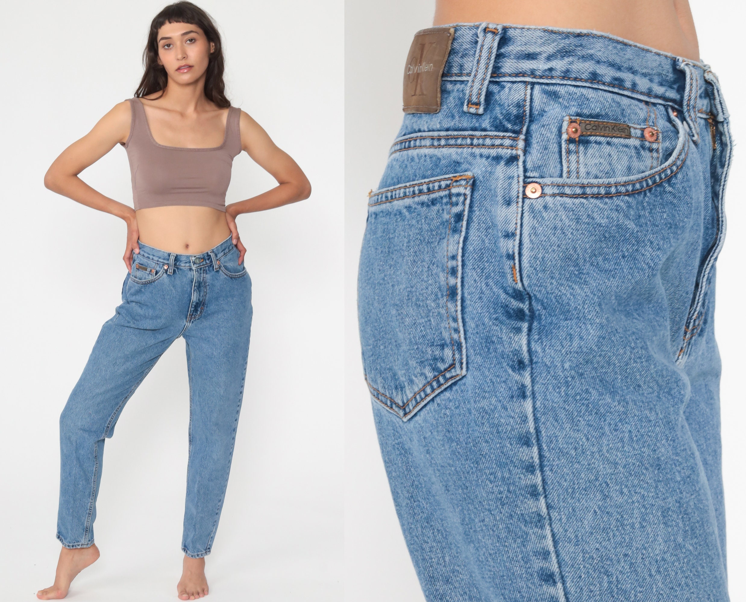 ck mom jeans