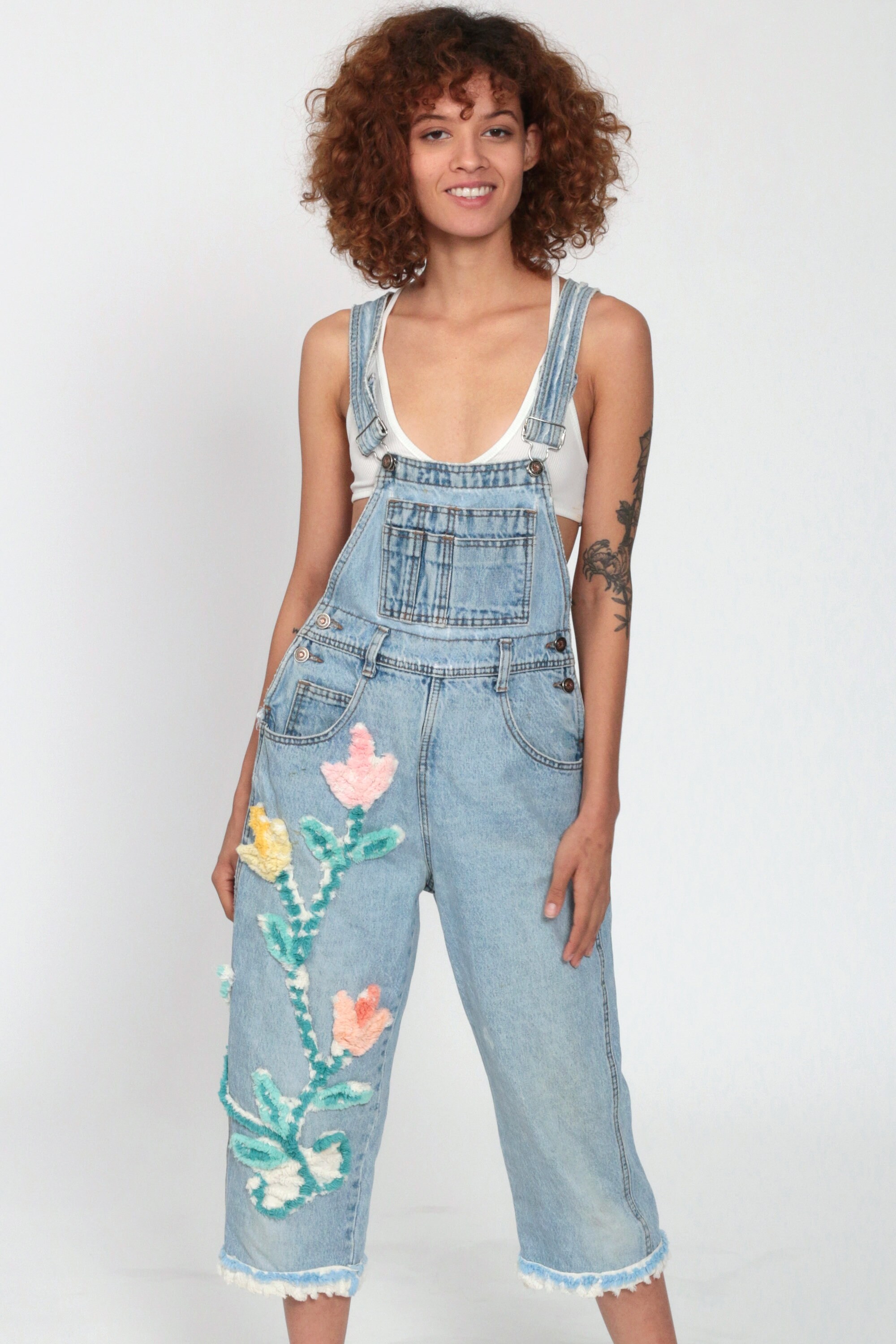 90's outfit with overalls
