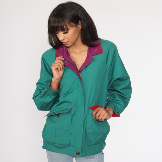 Veste Légère Vintage Kriss Kross Verte - Taille Small Homme, Années 90, Très Bon état