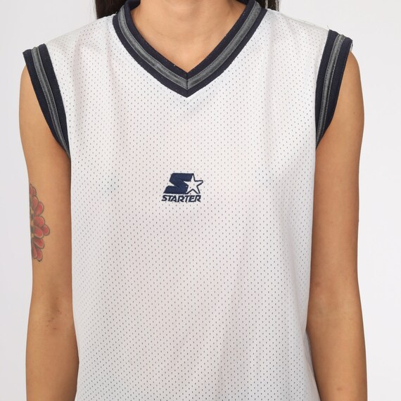 90s Starter Jersey Shirt 90s MESH Tank Top Sports… - image 5