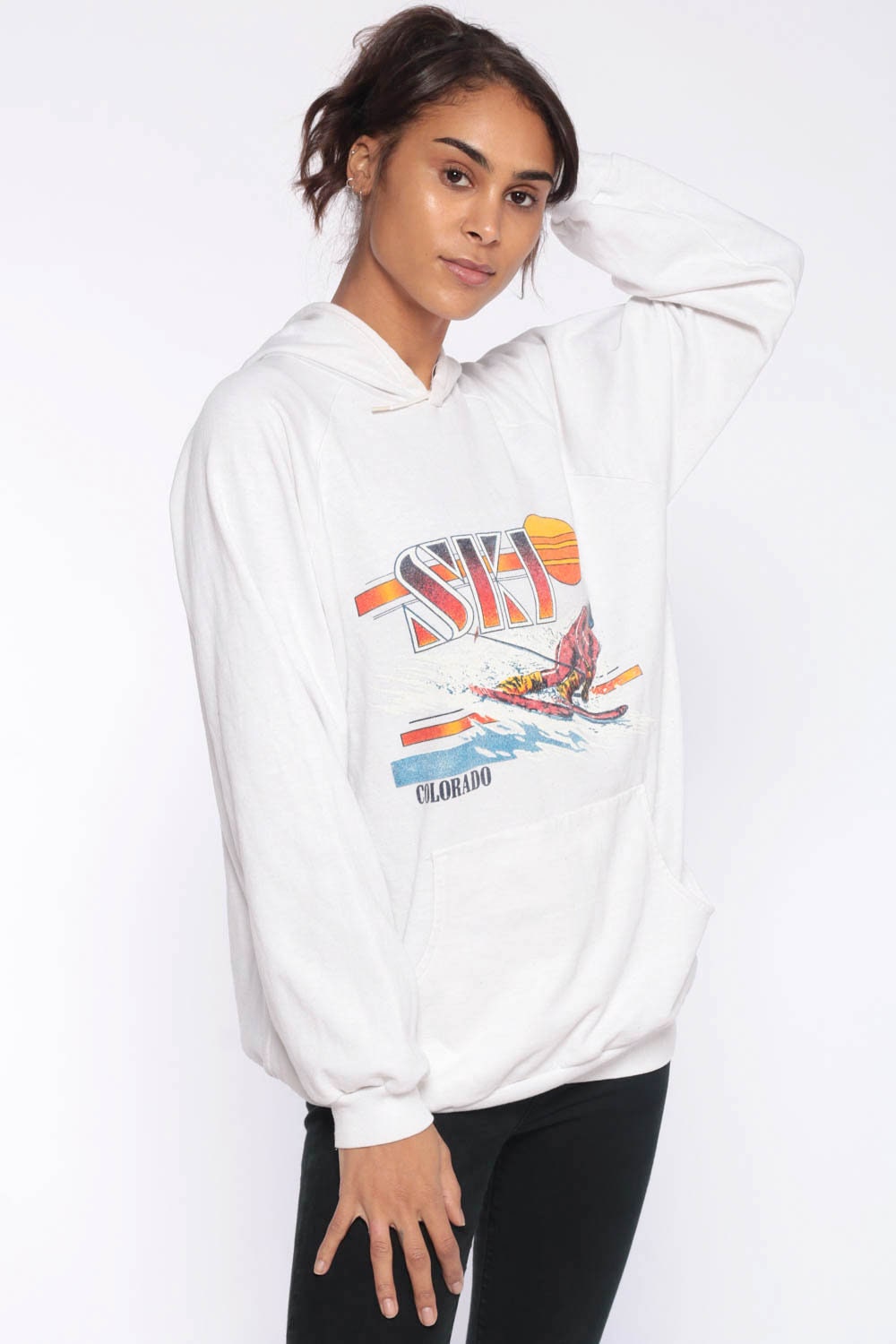 embroidered ski sweatshirt
