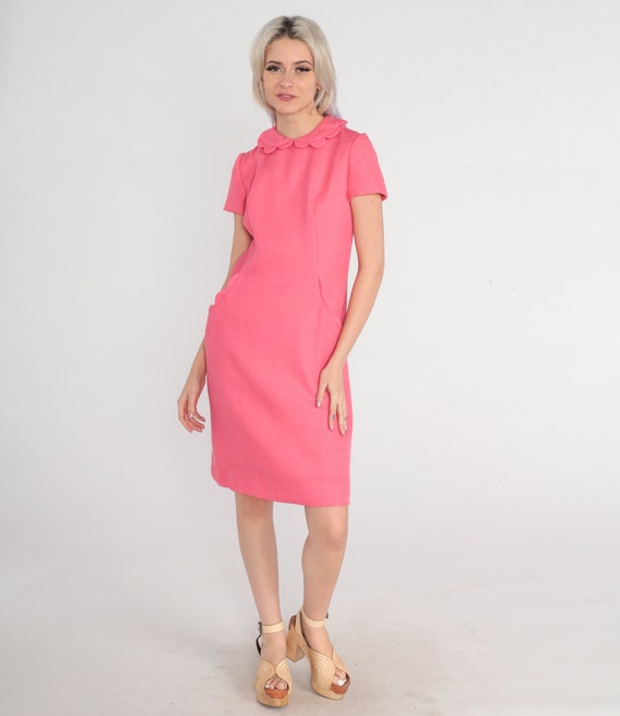 Pink mod best sale dress