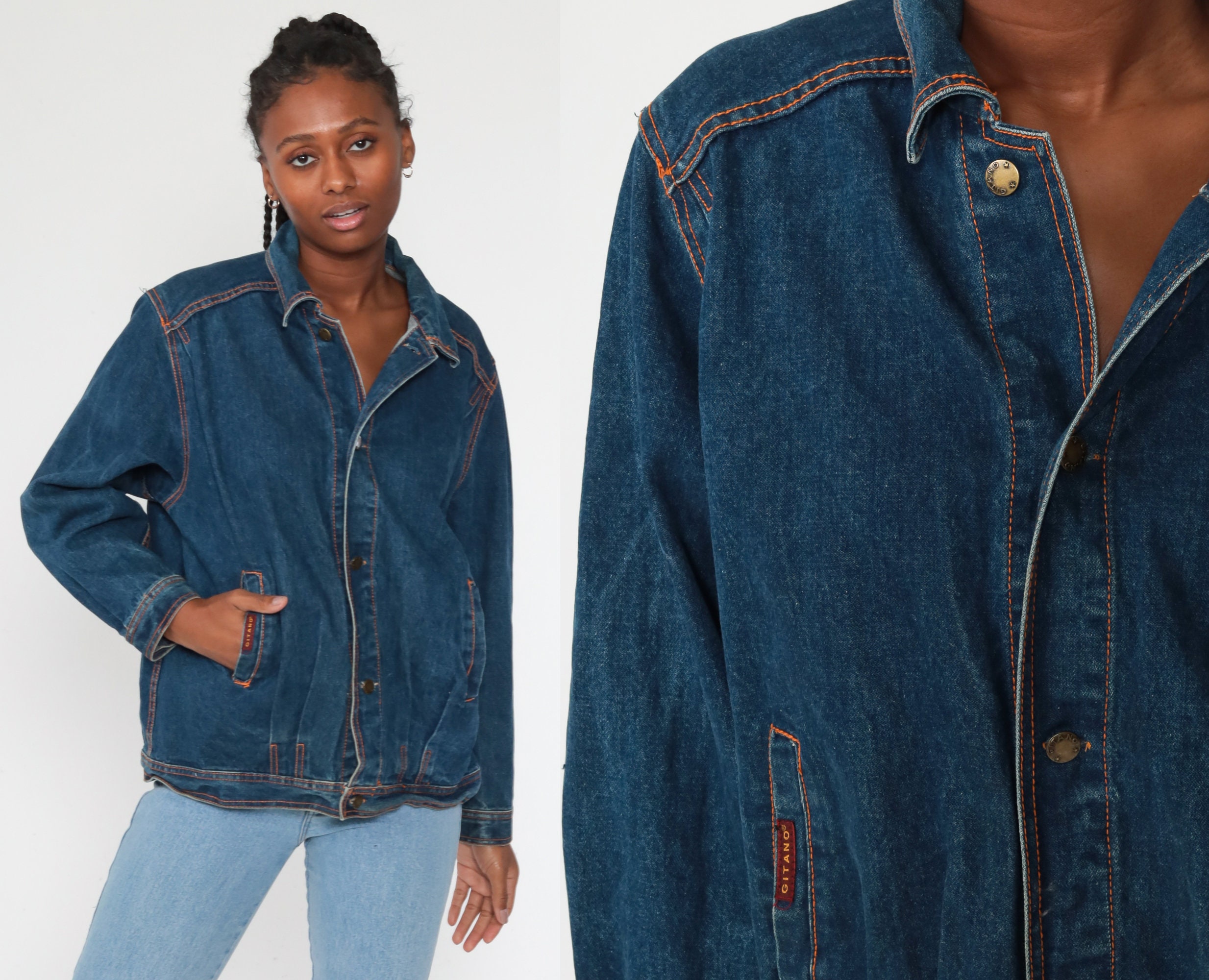 Gitano Jean Jacket 80s Denim Jacket 90s 