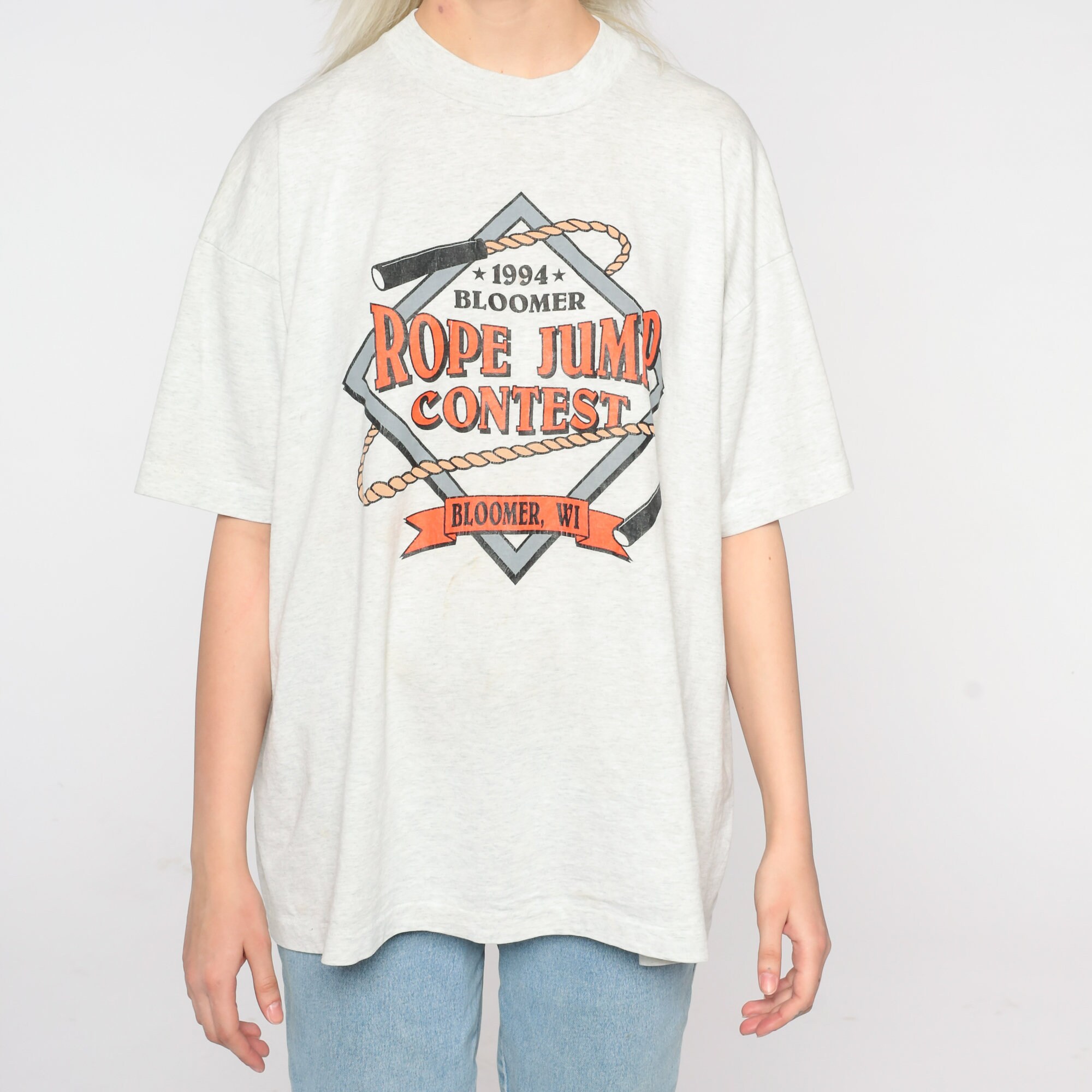 Rope Jump Contest Shirt 1994 Bloomer Wisconsin T Shirt 90s Jump Rope
