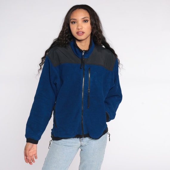 REI Fleece Jacket Navy Zip Up Jacket 90s Hiking Sweater Vintage Retro Cozy Athleisure Activewear Sports Vintage Granola Style Extra Small XS