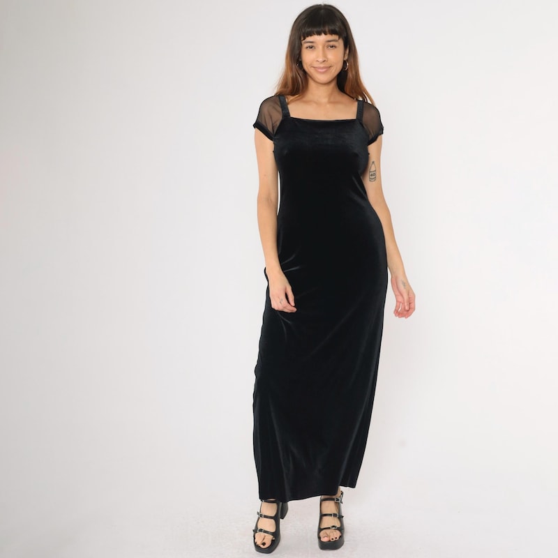 MOSCHINO goth sexy velvet gown