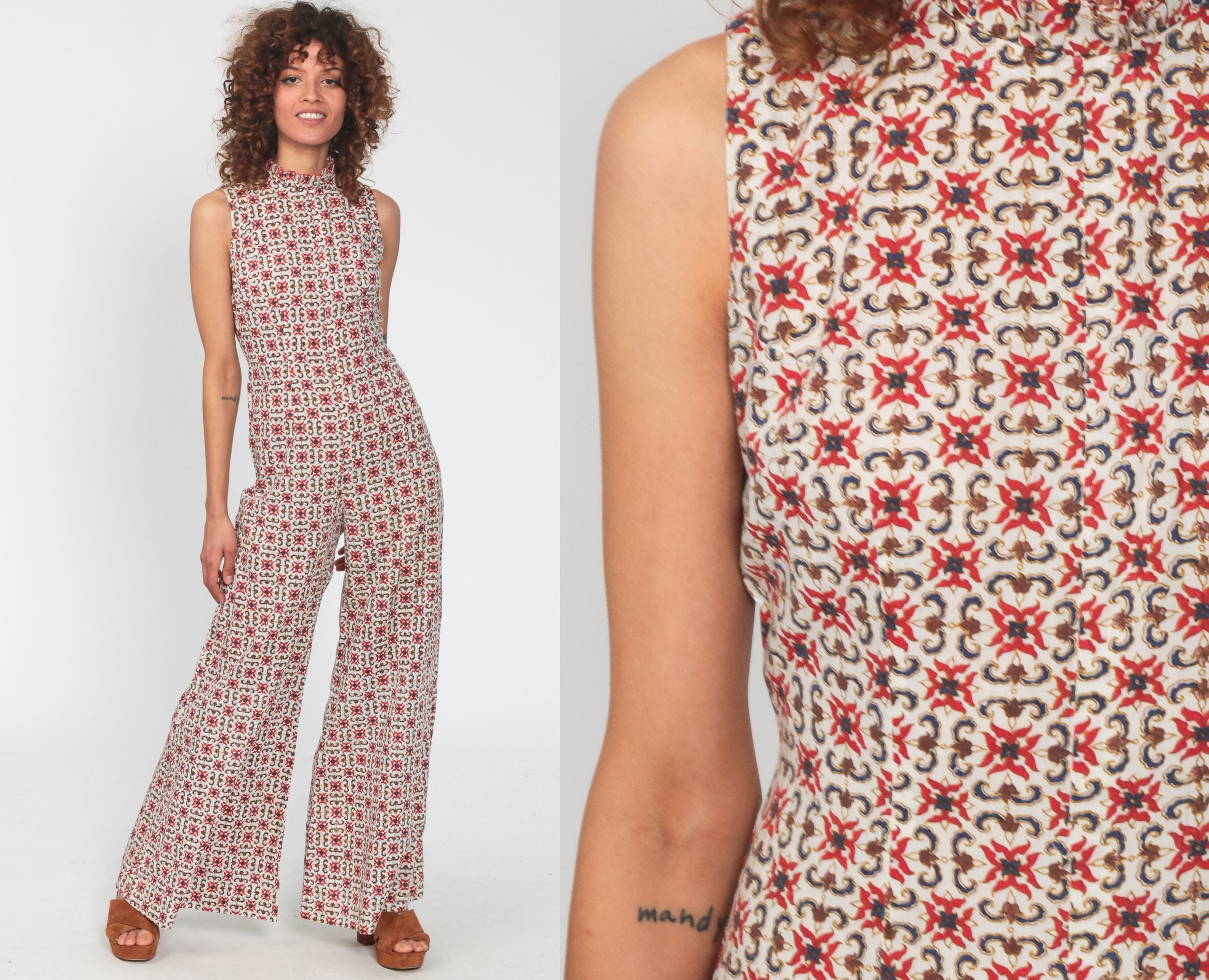 flared disco jumpsuit