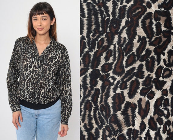 トップス 80's 90's Vintage Leopard Shirts s-l400.jpg