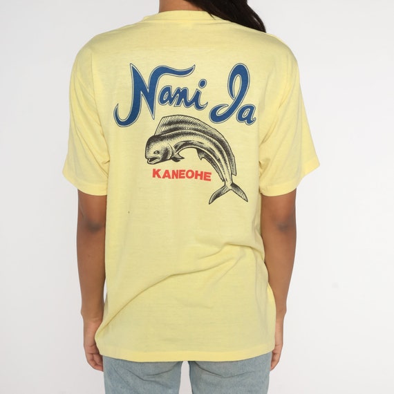 Hawaii Fish Shirt 90s Nani Ja Kaneohe T-Shirt Oah… - image 7