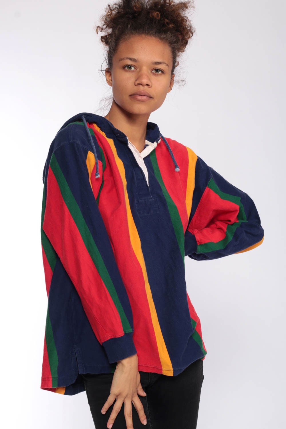 diagonal striped shirt