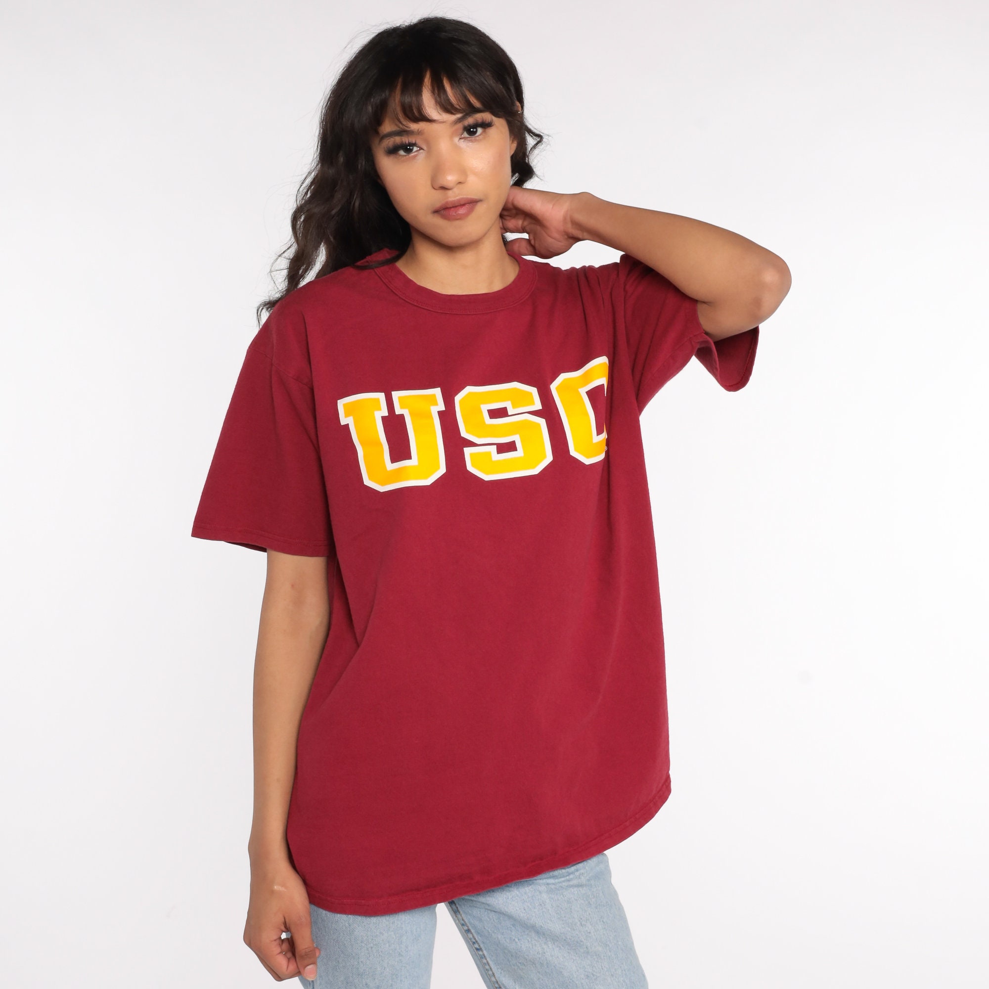 USC Shirt University Southern California Shirt College Tshirt 90s