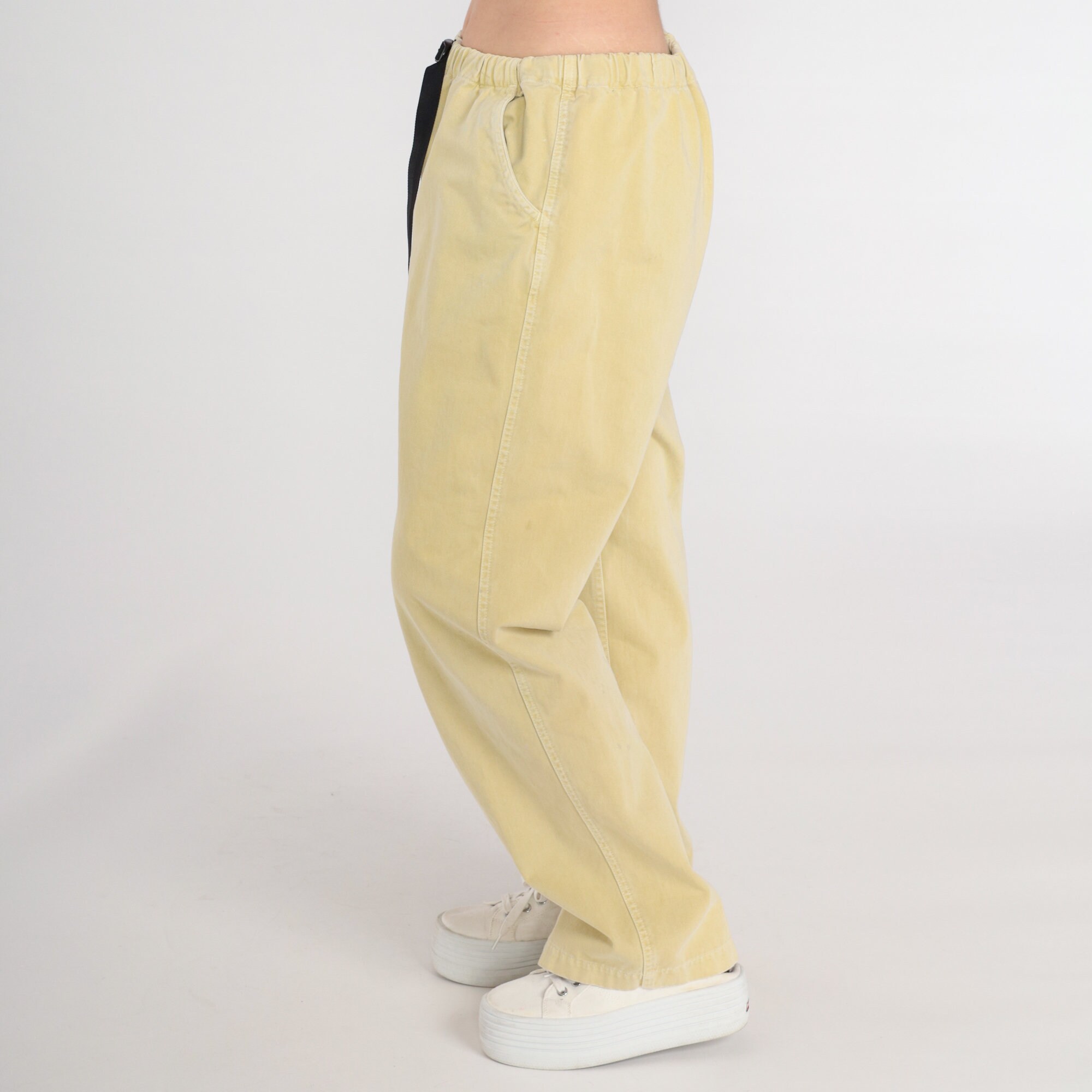 90s Gramicci Pants Designer Rock Climbing Pants Yellow