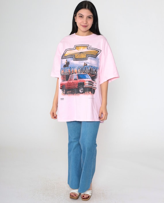 90s Chevrolet Truck T Shirt Chevy Country Car Shi… - image 3
