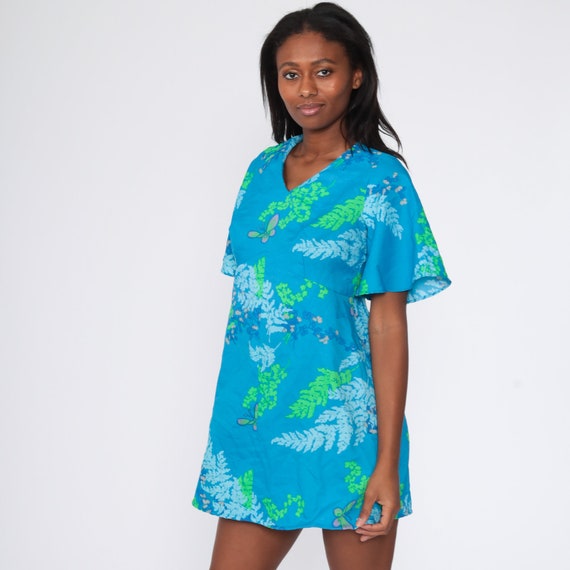 Babydoll Flutter Sleeve Mini Dress