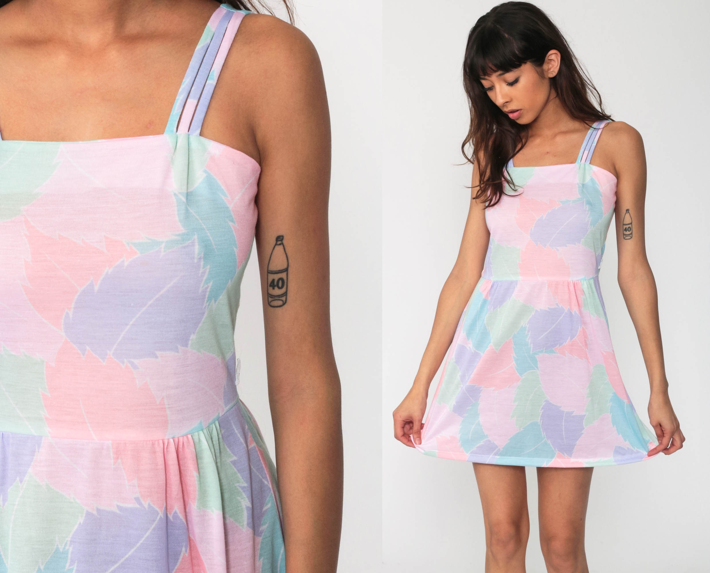 bohemian pastel dress