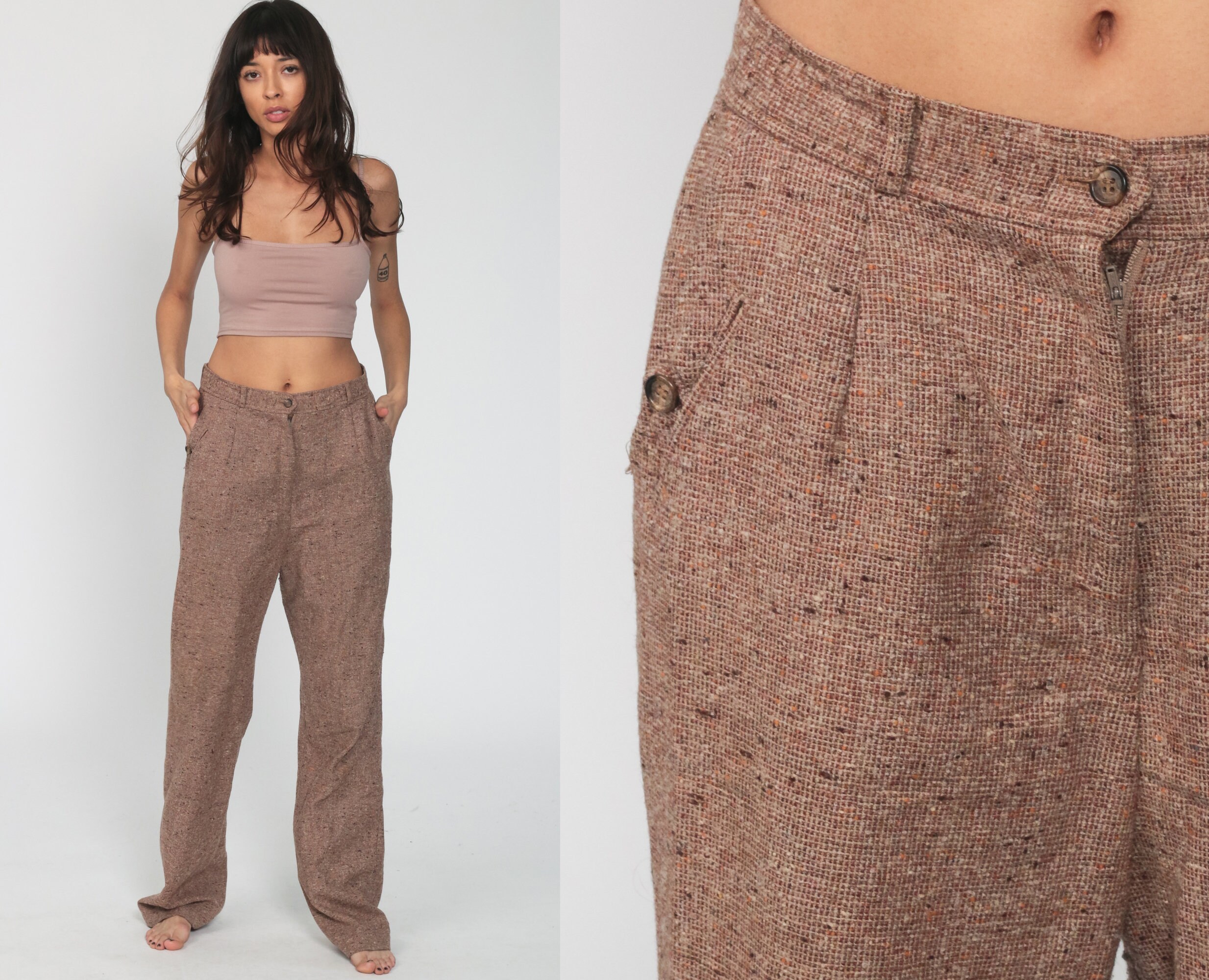 high waisted 70s pants